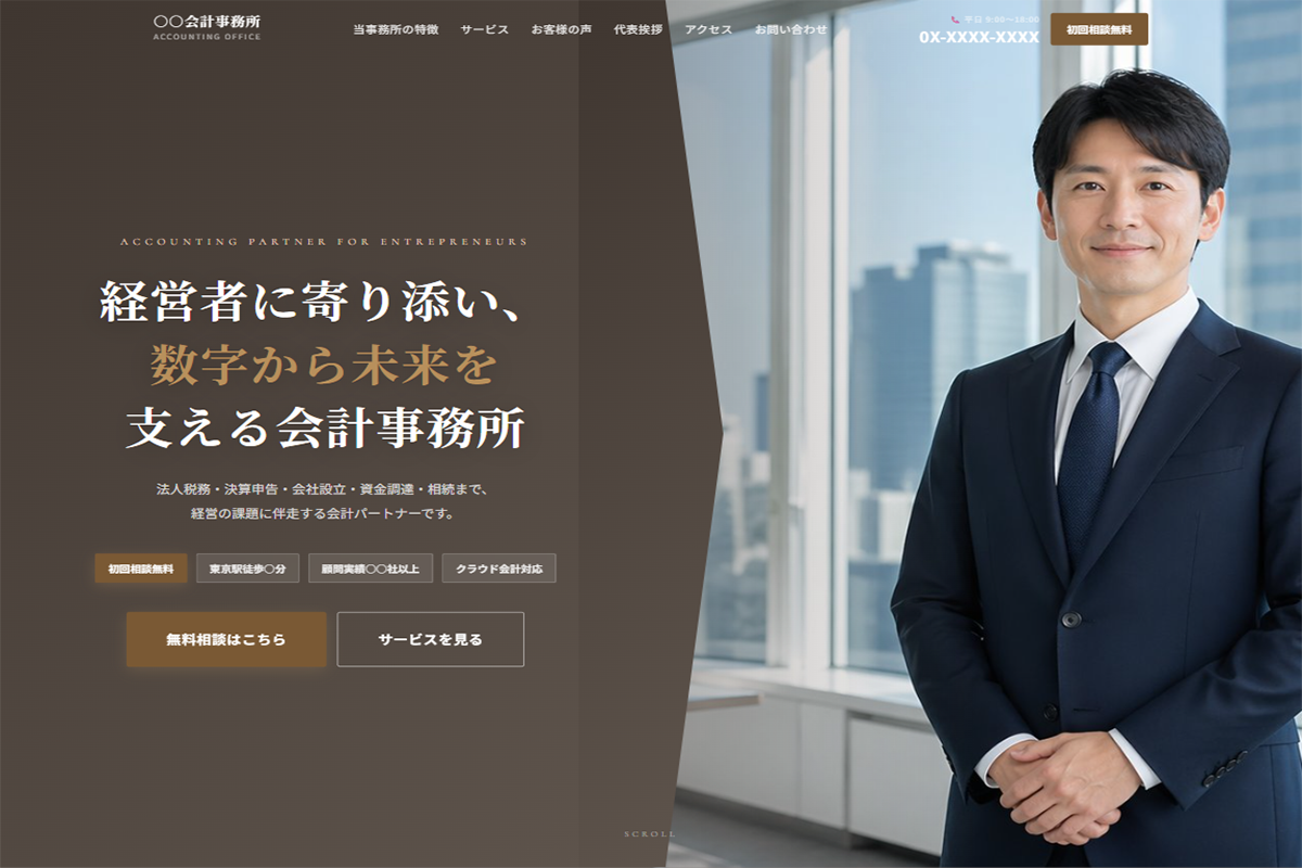 サンプルサイト3のキャプチャ